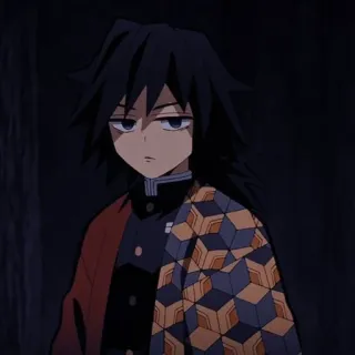 😐 Giyu Tomioka Demon Slayer anime, demon slayer, giyu tomioka, manga telegram sticker