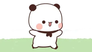 🍩 panda, cute, kawaii, dancing, animal, cartoon, animation telegram sticker