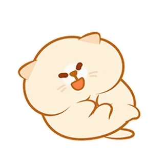 ⭐ kat, dier, schattig, cartoon, vrolijk whatsapp sticker