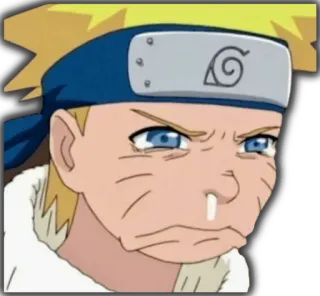 😥 Naruto anime, naruto, character, manga, funny face telegram sticker