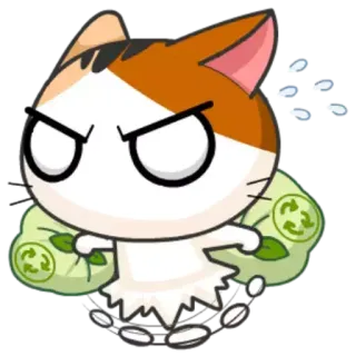 😠 猫, リサイクル, 怒り, エコ, 環境 telegram sticker