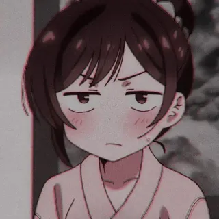 ⛓ Anime, Ragazza, Carina, Personaggio, Espressione, Rent-a-Girlfriend telegram sticker