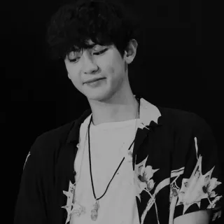 ✖️ homme, Kpop, célébrité, portrait, noir et blanc, personne, acteur, chanteur telegram sticker