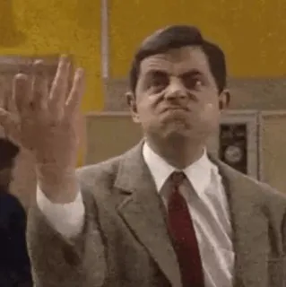 🌧 Mr. Bean 미스터 빈, 웃긴, 코미디, 캐릭터, 흉내 telegram sticker