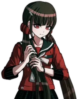 😓 Maki Harukawa Danganronpa V3: Killing Harmony Anime, Danganronpa, Maki Harukawa, Postać, Gra wideo whatsapp sticker