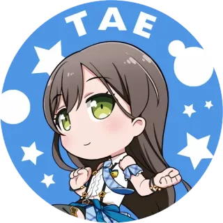 😩 TAE Anime, Cartoon, Chibi, Mädchen, Süß, Fanart telegram sticker