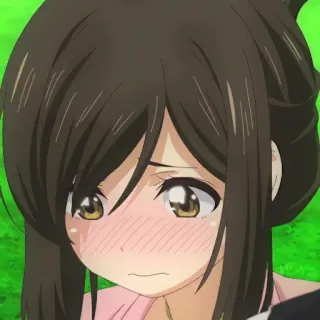 😚 anime, girl, blush, cartoon telegram sticker
