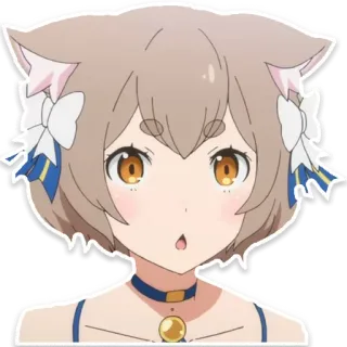 😯 Felix Argyle Re:Zero Anime, Gatto, Neko, Carino, Trap telegram sticker