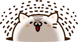 😦 kucing, binatang, lucu, kartun, bahagia telegram sticker