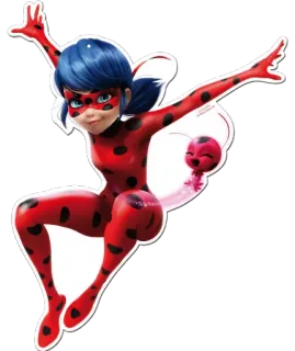 🤗 Ladybug Miraculous: Tales of Ladybug & Cat Noir божья коровка, Miraculous, мультфильм, супергерой telegram sticker