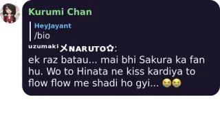 🌀 Naruto ek raz batau... mai bhi Sakura ka fan hu. Wo to Hinata ne kiss kardiya to flow flow me shadi ho gyi... Anime, Manga, Uzumaki, Sakura, Hinata telegram sticker