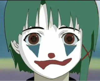 🤡 anime, clown, scary, portrait whatsapp sticker