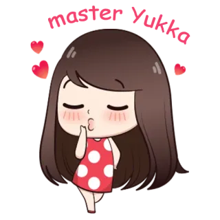 😏 girl, cartoon, kiss, love, cute telegram sticker