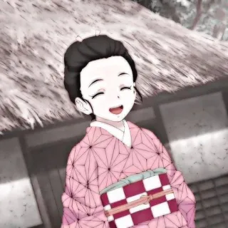 🌿 Nezuko Kamado Demon Slayer Nezuko, Demon Slayer, Anime, Manga, süß, Mädchen whatsapp sticker