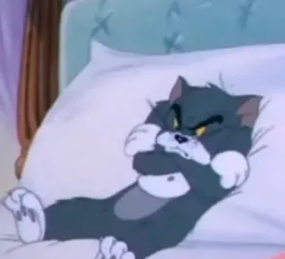 😤 Tom Cat Tom and Jerry Cartoon, Katze, Wütend, Genervt, Tom, Tom und Jerry telegram sticker