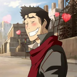 😍 Mako The Legend of Korra La Légende de Korra, Mako, Dessin animé, Amour, Anime telegram sticker