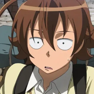 😳 anime, kreskówka, wyrażenie, postać, manga telegram sticker