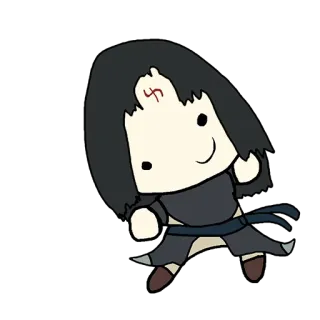 😊 Anime, Manga, Cartoon, Vechter, Chibi, Karakter telegram sticker