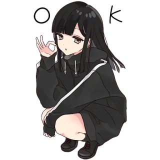 Юродура-чан 6 @nyasticks telegram stickers