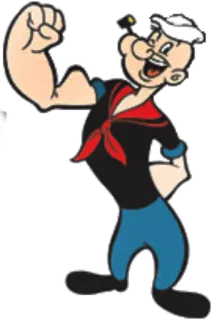 😚 Popeye การ์ตูน, กะลาสี, ป๊อปอาย, ตัวละคร telegram sticker