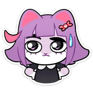 👌 Catgirl, Anime, Manga, Dễ thương, Kawaii, Hình dán whatsapp sticker
