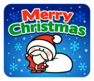 🎅 Merry Christmas Noël, Père Noël, fête, neige, célébration, festif, hiver telegram sticker
