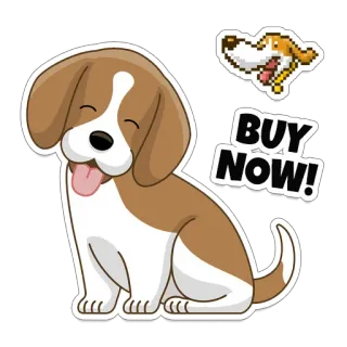 Beagle INU telegram stickers