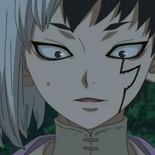🗿 Asagiri Gen Dr. Stone anime, character, manga, dr. stone, asagiri gen telegram sticker