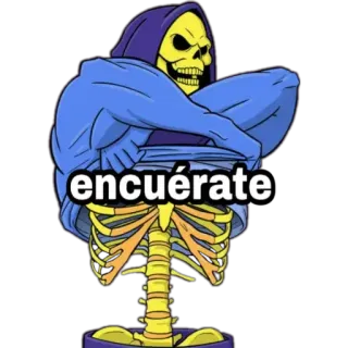 🙂 Skeletor Masters of the Universe encuéate skeletor, cartone animato, cattivo, scheletro telegram sticker