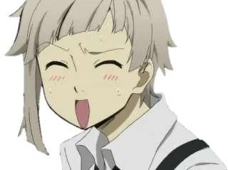 😅 Anime, Nervoso/Nervosa, Suor, Personagem, Emocional telegram sticker