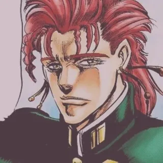 🌟 Noriaki Kakyoin JoJo's Bizarre Adventure Noriaki Kakyoin, JoJo's Bizarre Adventure, Anime, Manga, Personnage telegram sticker