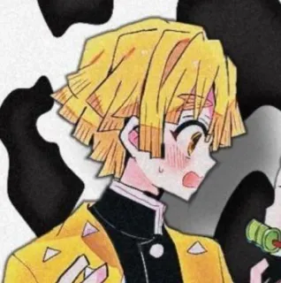 ⚡ Zenitsu Agatsuma Demon Slayer Anime, Demon Slayer, Zenitsu, Manga, Personnage telegram sticker