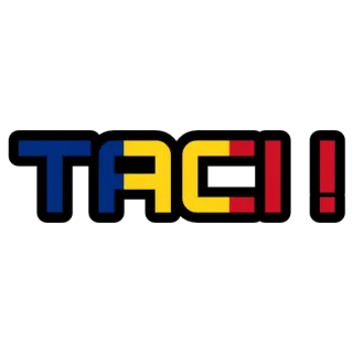 🔨 TACI!! румыния, флаг, румынский, тишина whatsapp sticker