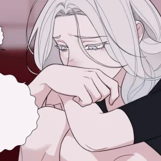 ✖️ huilen, verdrietig, anime, manga, emotioneel whatsapp sticker