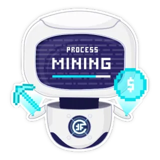 ⛏ PROCESS
MINING robot, mining, process, money, cryptocurrency, digital, technology telegram sticker