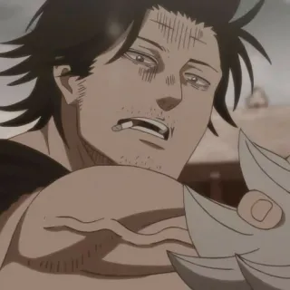 ⚫️ Yami Sukehiro Black Clover Anime, Black Clover, Yami Sukehiro whatsapp sticker