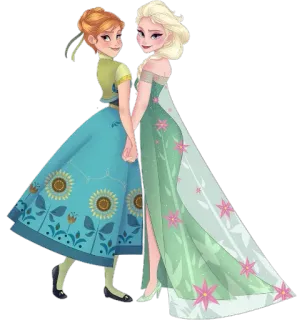 👯‍♂ Elsa Frozen Эльза, Анна, Дисней, Холодное сердце, Принцесса, Сестры telegram sticker