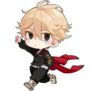 🏃‍♂️ 初代総長 Anime, Manga, Chibi, Postać, Słodki, Japoński telegram sticker