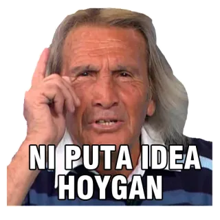 😣 NI PUTA IDEA HOYGAN expression, confused, uncertain telegram sticker