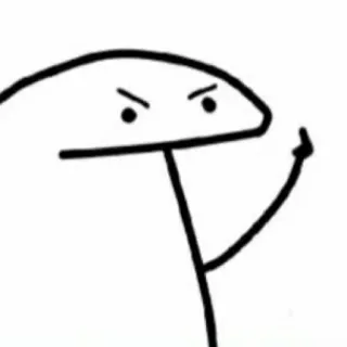 💌 นิ้วกลาง, หยาบคาย, ไม่สุภาพ, การ์ตูน, โกรธ telegram sticker