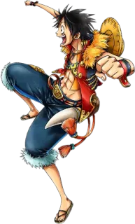 😃 Monkey D. Luffy One Piece 애니메이션, 해적, 밀짚모자, 만화, 망가, 루피 telegram sticker