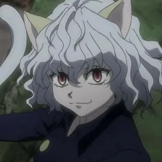 🐱 Neferpitou Hunter x Hunter อนิเมะ, แมว, ฮิวแมนนอยด์, เนเฟลปีโต้, Hunter x Hunter telegram sticker