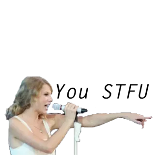 😤 Taylor Swift chanteur, micro, artiste, musique, divertissement, célébrité, concert telegram sticker