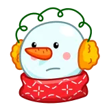 Snowman telegram stickers