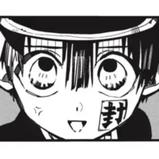 🥢 Hanako-kun Toilet-bound Hanako-kun 封 anime, manga, ghost, supernatural, school, seal telegram sticker