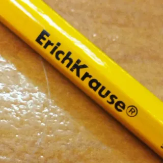 ✍ ErichKrause lápiz, papelería, escritura, educación, amarillo, ErichKrause telegram sticker