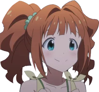 😊 anime, cartone animato, ragazza, sorriso, carino, personaggio, illustrazione telegram sticker