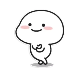 ☁ süß, kawaii, Blob, einfach, Cartoon telegram sticker