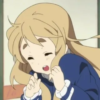 😄 Anime, Desenho animado, Garota, Personagem, Ilustração, Animação telegram sticker