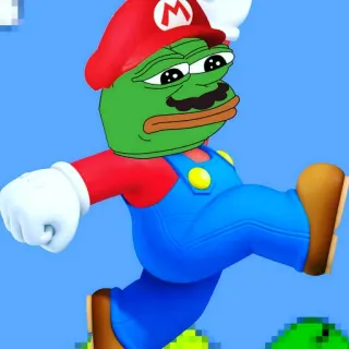🐸 Pepe the Frog Pepe, Mario, Meme, Meme da internet, Sapo, Video game whatsapp sticker